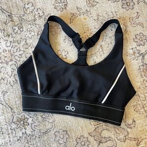 ALO Yoga Black and White Sports Bra